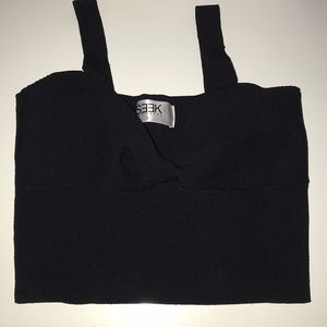 Black LF crop tank top